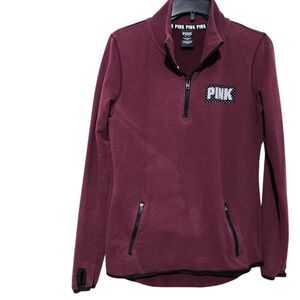 Victoria Secret Sweater Size XS Burgundy Color with Thumbholes